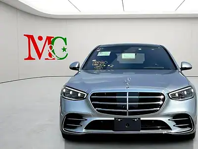 2021 Mercedes-Benz S-Class S 500 6 Cylinders Engine Silver Black