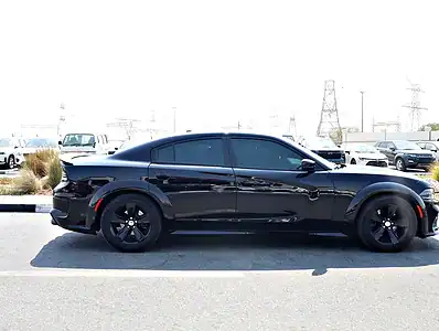 2017 Dodge Charger SXT MID 6 Cylinders Engine GCC Specs Black Sedan