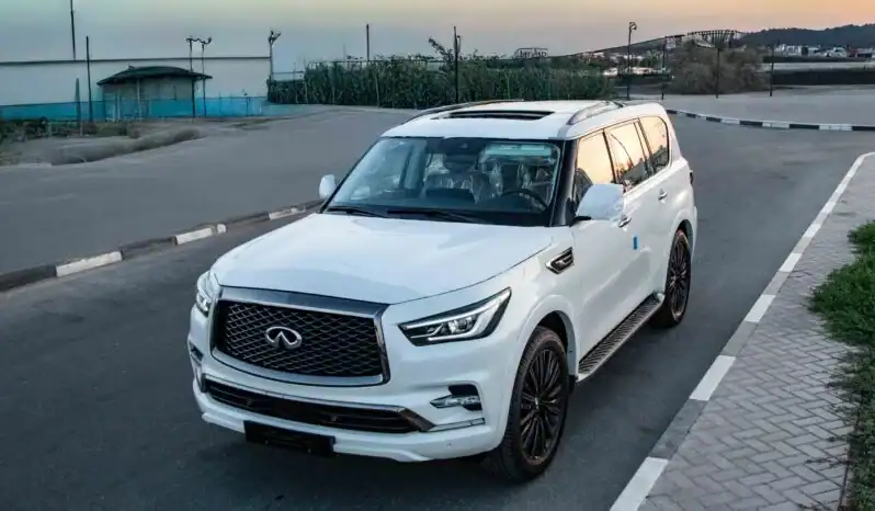 2025 Infiniti QX80 5.6 litre V8 Engine Petrol GCC Spec 0KM White Tan
