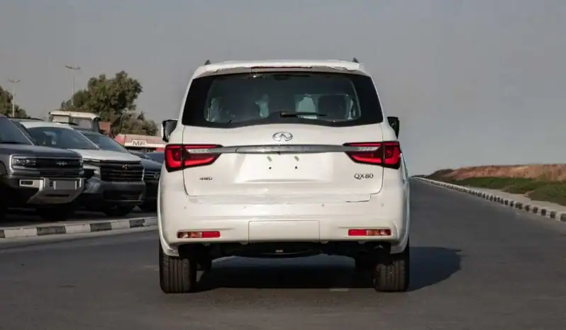 2025 Infiniti QX80 5.6 litre V8 Engine Petrol GCC Spec 0KM White Tan