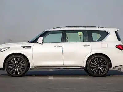 2025 Infiniti QX80 5.6 litre V8 Engine Petrol GCC Spec 0KM White Tan