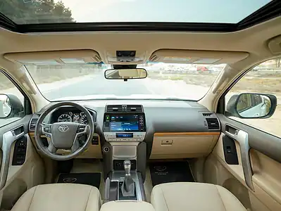 2022 Toyota Prado VXR 6 Cylinder SUV GCC Specs White Beige 4WD