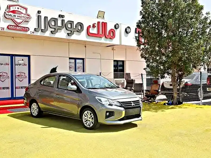 2022 Mitsubishi Attrage GLS GCC SPECS Clean Title Perfect Condition Grey Beige