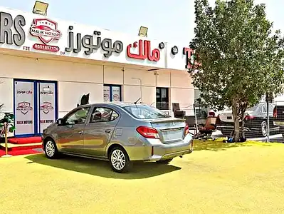 2022 Mitsubishi Attrage GLS GCC SPECS Clean Title Perfect Condition Grey Beige