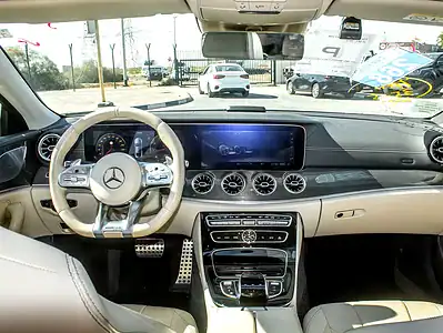 2019 Mercedes-Benz CLS-Class CLS 53 AMG 6 Cylinders Engine White Beige