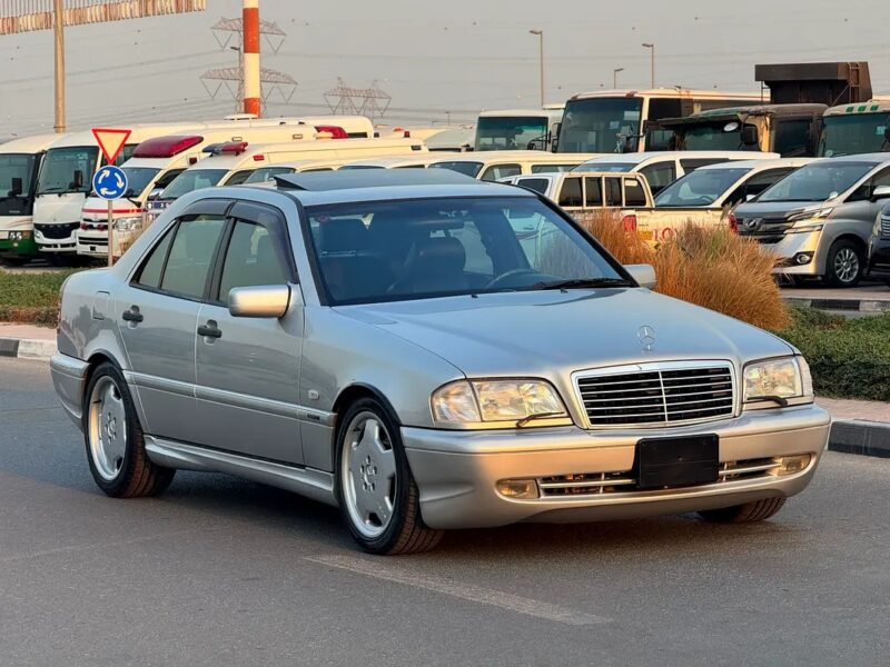 1998 Mercedes-Benz C-Class C43 AMG 8 Cylinder Clean Title Silver Black