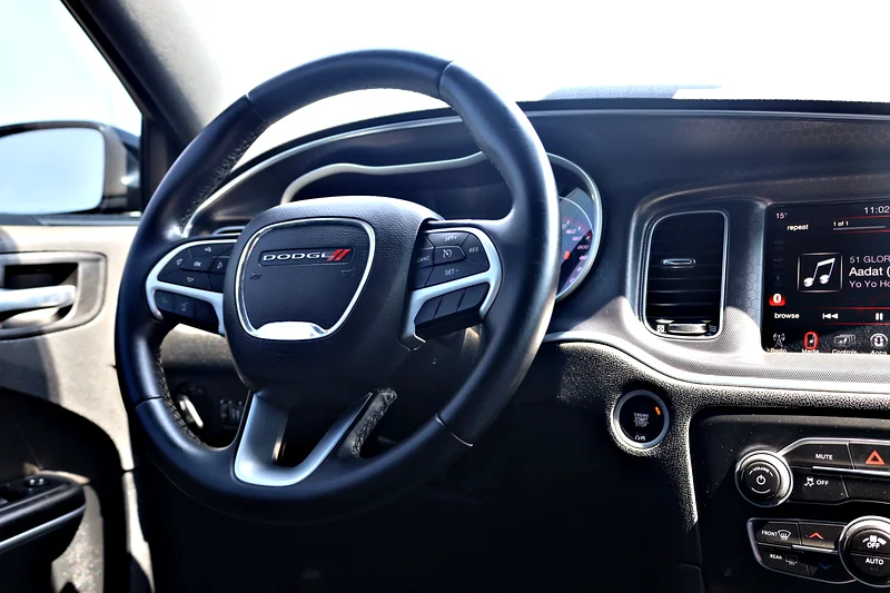 2017 Dodge Charger SXT MID 6 Cylinders Engine GCC Specs Black Sedan