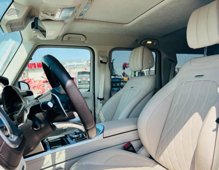 2021 MERCEDES BENZ G 63 White-Beige FULL OPTION