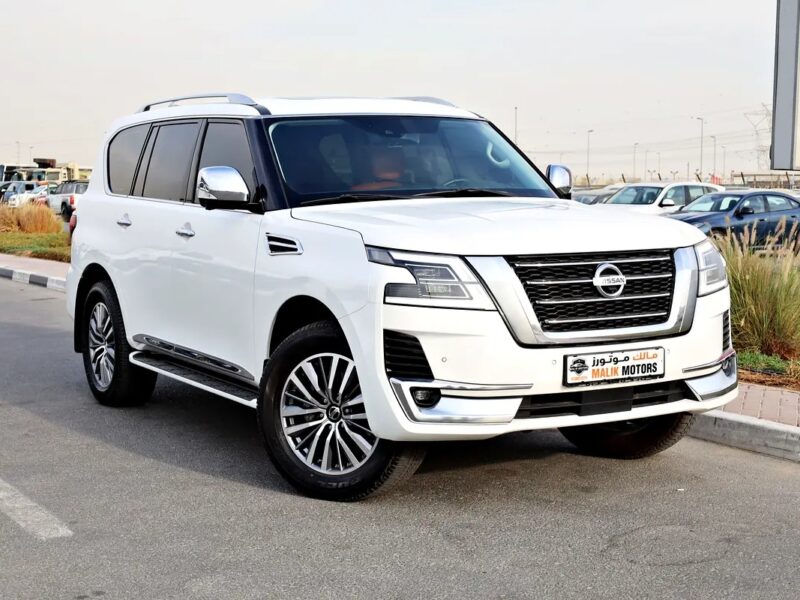 2021 Nissan Patrol SE Platinum 6 Cylinder Engine White Orange GCC Specs