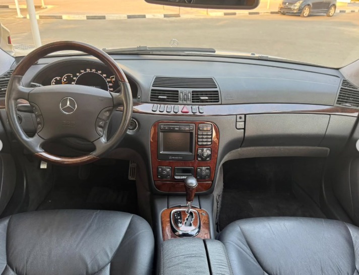 2002 MERCEDES BENZ S 320 V6 Body Kit S55 AUCTION GRADE 4/B Silver