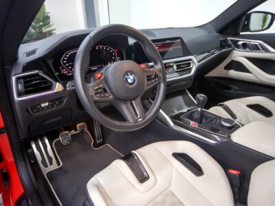 2022 BMW M4 Competition Manual transmission Orange White