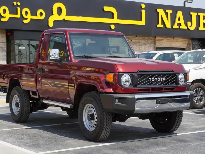 2025 Toyota Land Cruiser Pick Up LX 4.0 litre V6 Engine Burgundy Beige
