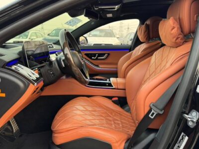 2021 MERCEDES BENZ S 500 V6 Black-Brown AUCTION GRADE 4.5/A