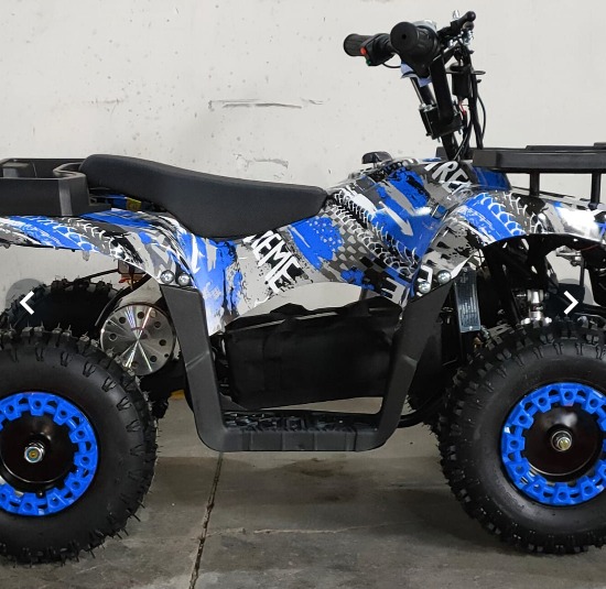 Electric quad 36v 12v/12Ahx3 36v 500w Controller Blue