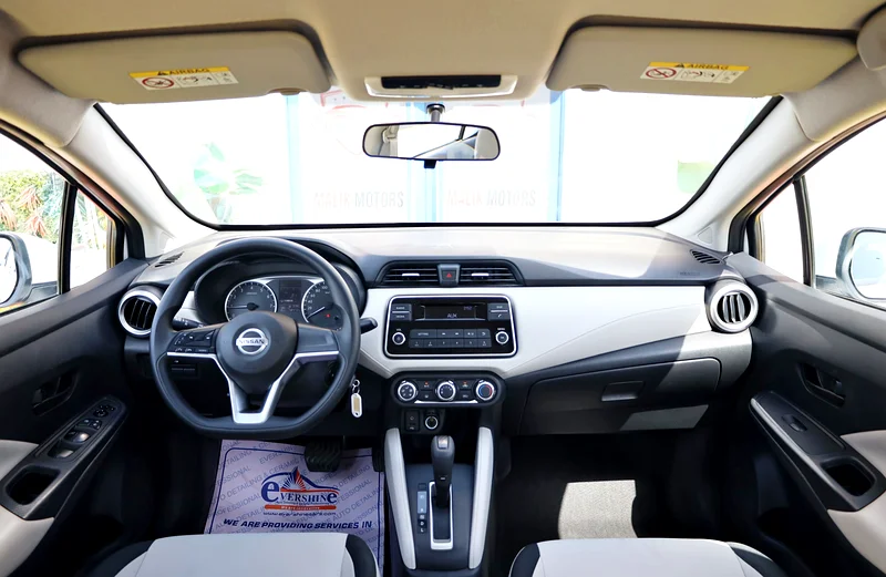2022 Nissan Sunny S 4 Cylinder Engine Petrol GCC Specs White Beige