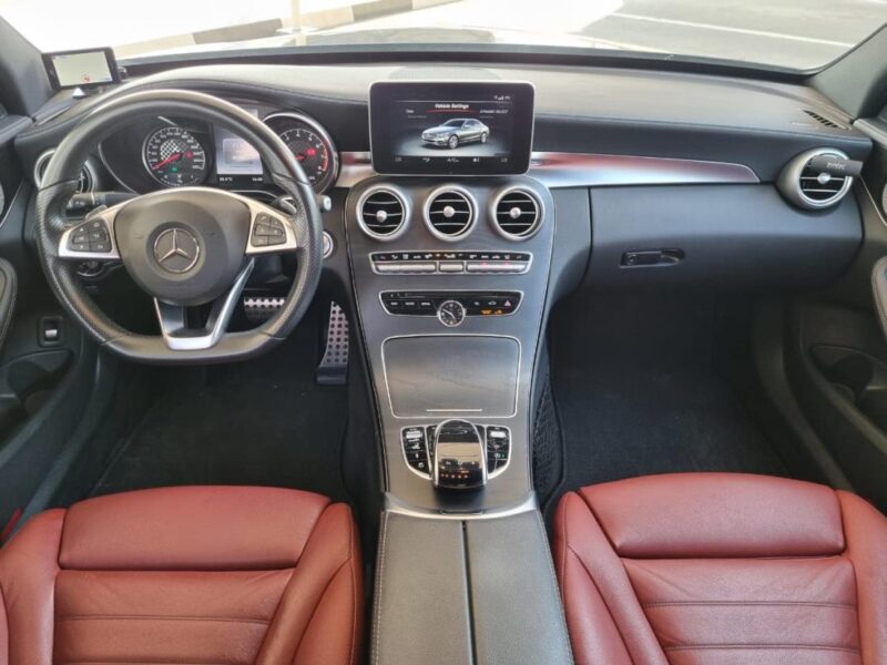 MERCEDES-BENZ C450 3.0-Liter twin-turbo V6 Engine BLACK-RED 2016