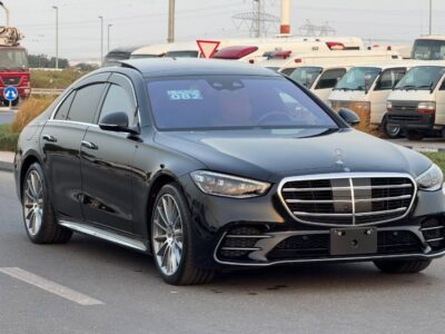 2021 MERCEDES BENZ S 500 V6 Black-Brown AUCTION GRADE 4.5/A