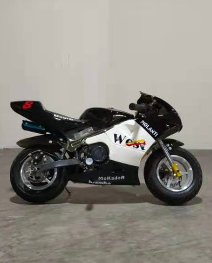 Pocket bike 49CC Ninja, 2 Stroke Engine safety switch Pull start Red