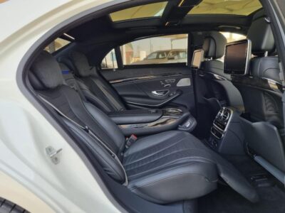 2015 Mercedes-Benz S 550 4.7L twin-turbo V8 Engine White