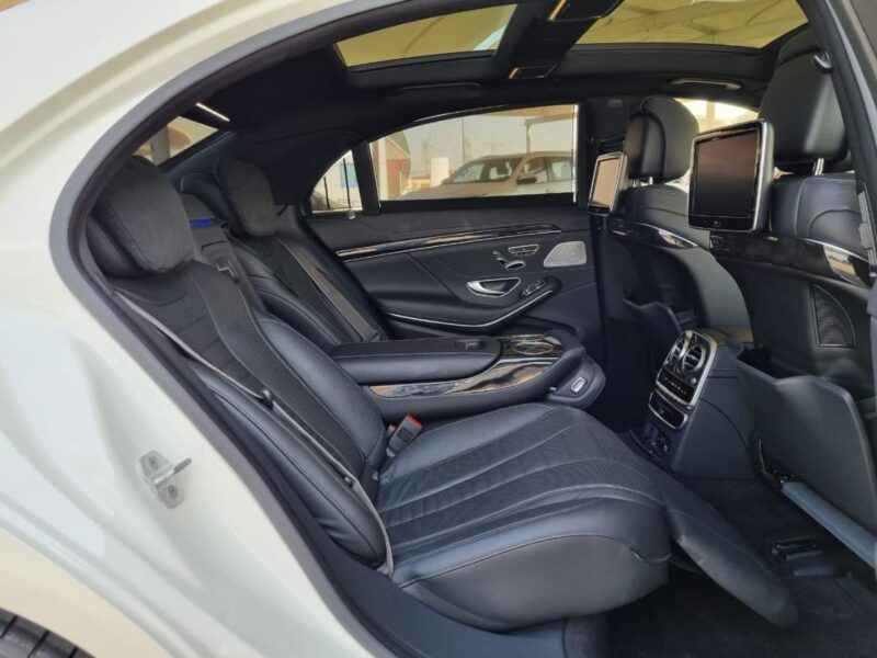 2015 Mercedes-Benz S 550 4.7L twin-turbo V8 Engine White