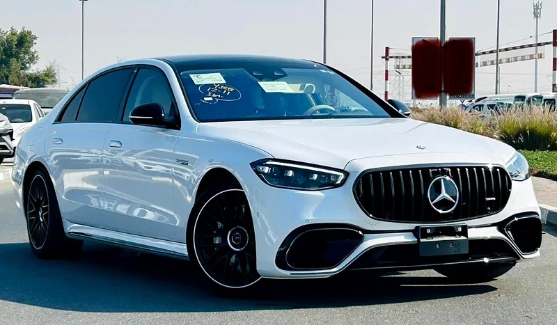 2025 Mercedes-Benz S-Class S 63 4Matic Plus E Performance White Beige