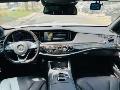 2015 MERCEDES BENZ S 400 h 3.5L V6 Hybrid Full Option Silver Black