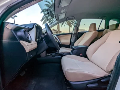 2014 Toyota Rav 4 EX 4 Cylinders Engine Petrol White Beige SUV