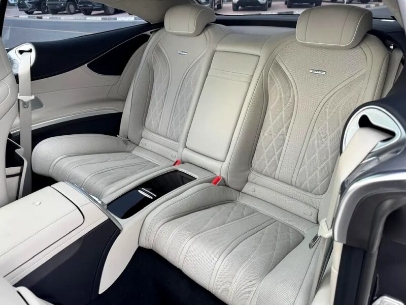 2015 Mercedes-Benz S-Class S 63 AMG Coupe 8 Cylinder Engine Blue Beige