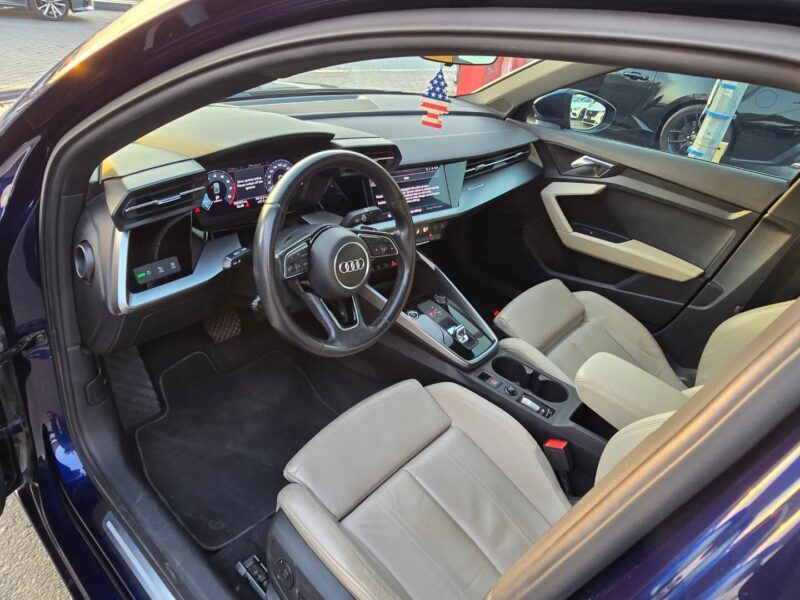 2022 Audi A3 35 TFSI 1.5-liter 4 Cylinder Engine Black Beige