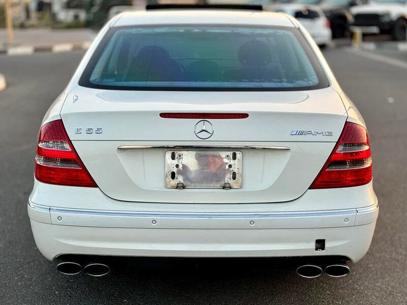 2003 Mercedes-Benz E-Class E 55 AMG White Sedan Automatic