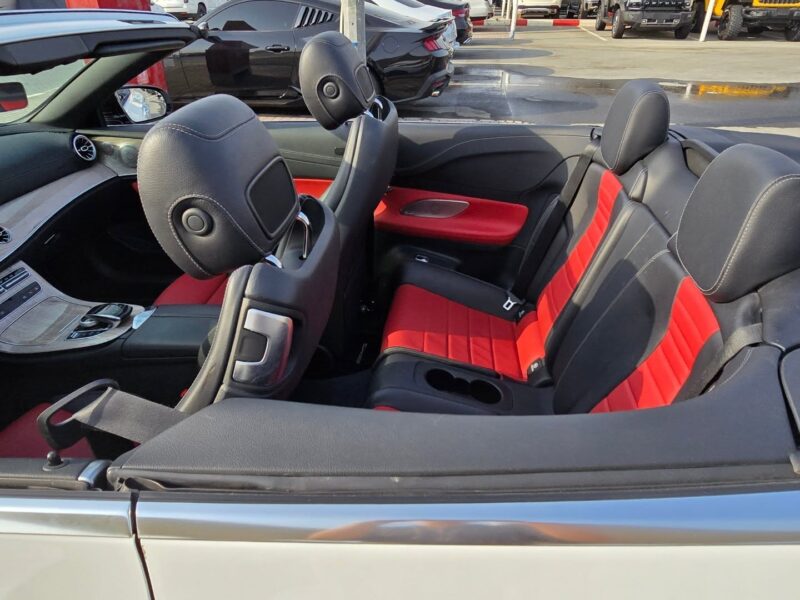 Mercedes-Benz E450 Coupe 2023 AMG SPORT RIMS Full specifications White Red