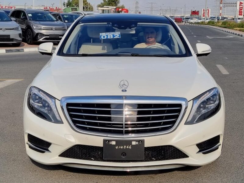 2015 Mercedes-Benz S 500 L 4.0L twin-turbo V8 Engine White Grey