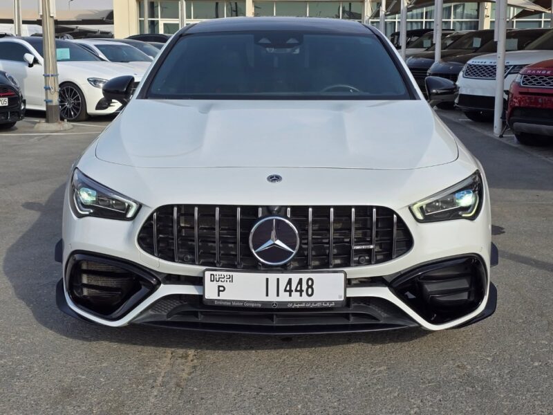 Mercedes-Benz CLA 45 S AMG 2021 2.0 Liters 4 Cylinder Engine White Red