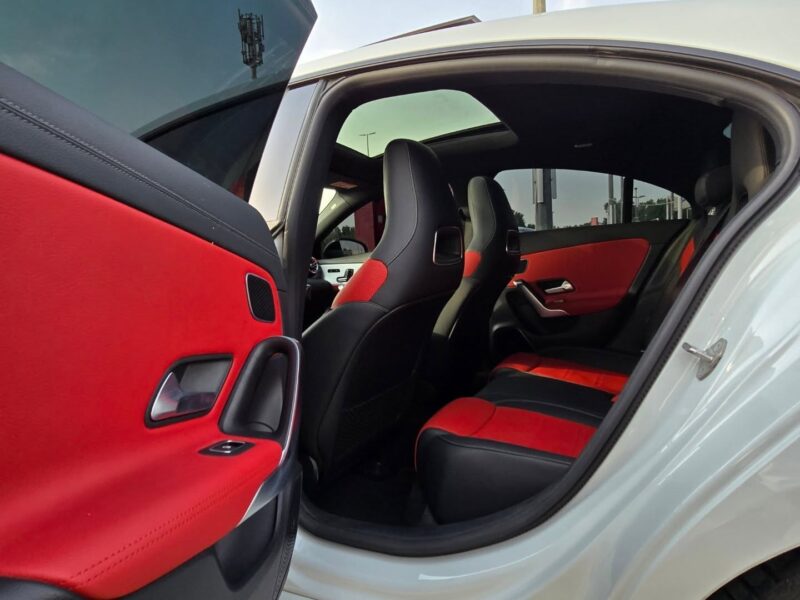 Mercedes-Benz CLA 45 S AMG 2021 2.0 Liters 4 Cylinder Engine White Red