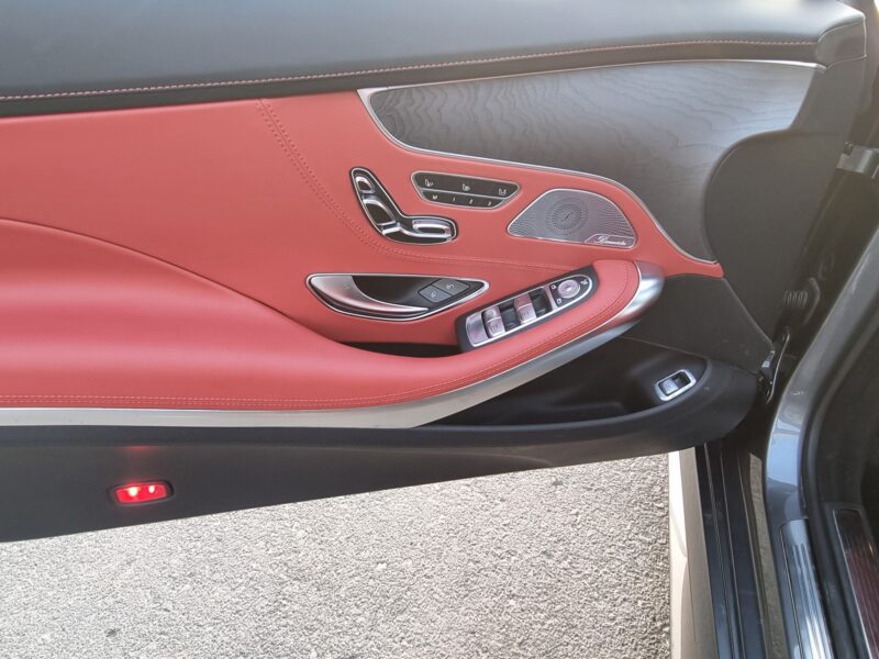 Mercedes S560 Coupe 4.0L V8 Twin Turbo Engine 2019 Grey Red
