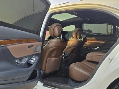 Mercedes-Benz S550 4.7-liter Twin-Turbocharged V8 Engine 2015 White Tan