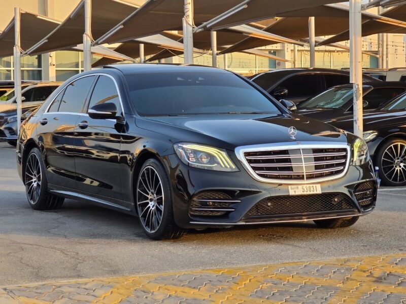 2018 Mercedes-Benz S450 3.0-liter twin-turbocharged V6 engine Black