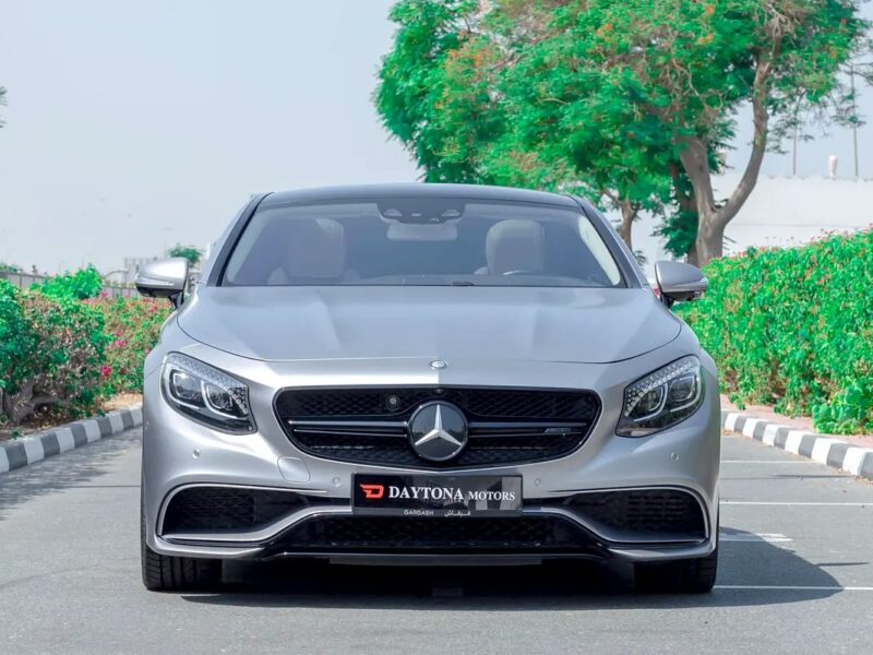 2015 Mercedes-Benz S-Class S 63 4Matic 8 Cylinders Engine Silver White