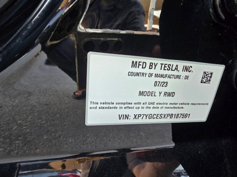Tesla Model Y 2023 Black GCC Specs RWD