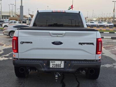 2017 Ford F-150 Raptor 3.5-liter twin-turbo V6 White Grey Good Condition