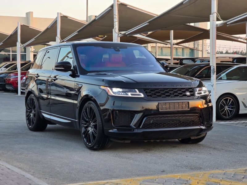 2021 Land Rover Range Rover Sport 3.0-liter engine 6 Cylinder Black Red
