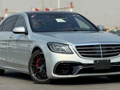 2018 Mercedes-Benz S-Class S 63 AMG 8 Cylinders Engine Silver Black Sedan