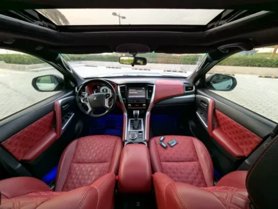 2021 Mitsubishi Montero Sport Signature Edition 6 Cylinders Engine Silver Red