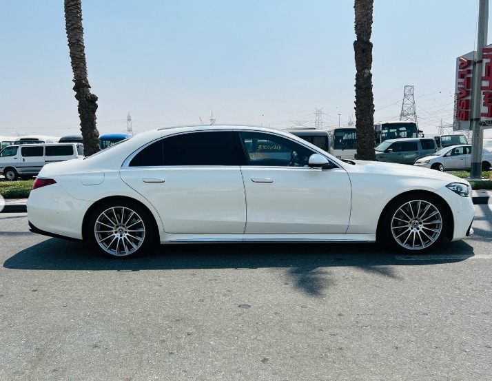 2021 MERCEDES BENZ S 500 White-Black CHASSIS GUARANTEE