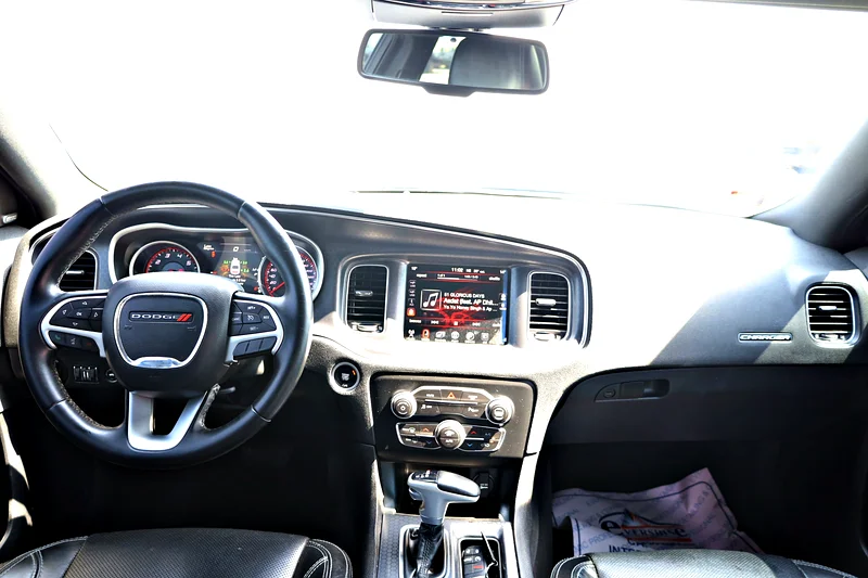 2017 Dodge Charger SXT MID 6 Cylinders Engine GCC Specs Black Sedan