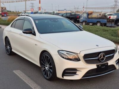 2018 MERCEDES BENZ E43 AMG V6 AUCTION GRADE 4.5/B White Black