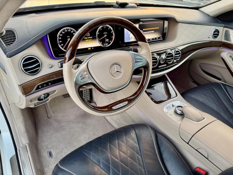 2014 Mercedes-Benz S 550 4.7L V8 Bi-Turbo White Black