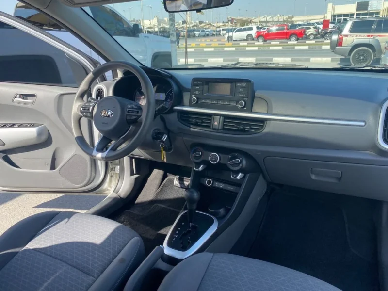 2018 Kia Picanto Top 1.2L Petrol GCC Specs Silver Grey Sedan