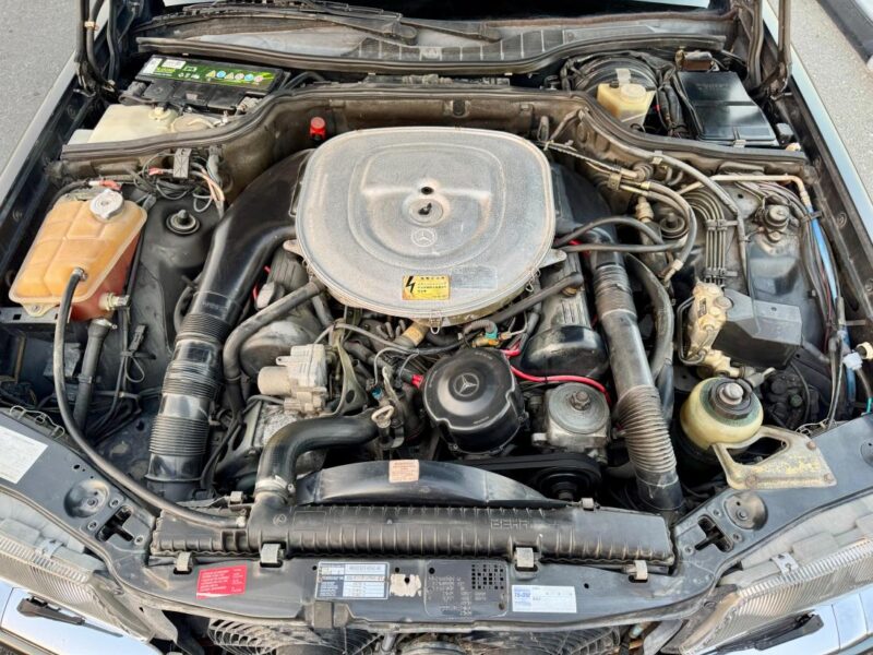 1990 Mercedes-Benz 560 SEL 5.6 liters 8 Cylinders Engine Blue Black