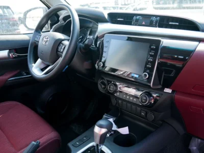 2025 Toyota Hilux GLX S 4 Cylinder Engine White Burgundy GCC